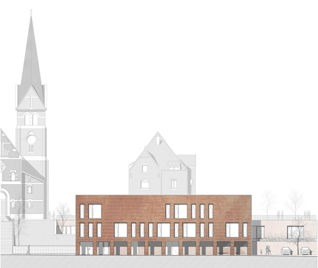 Gemeindehaus mit Kita Heilbronn Ansicht Ost